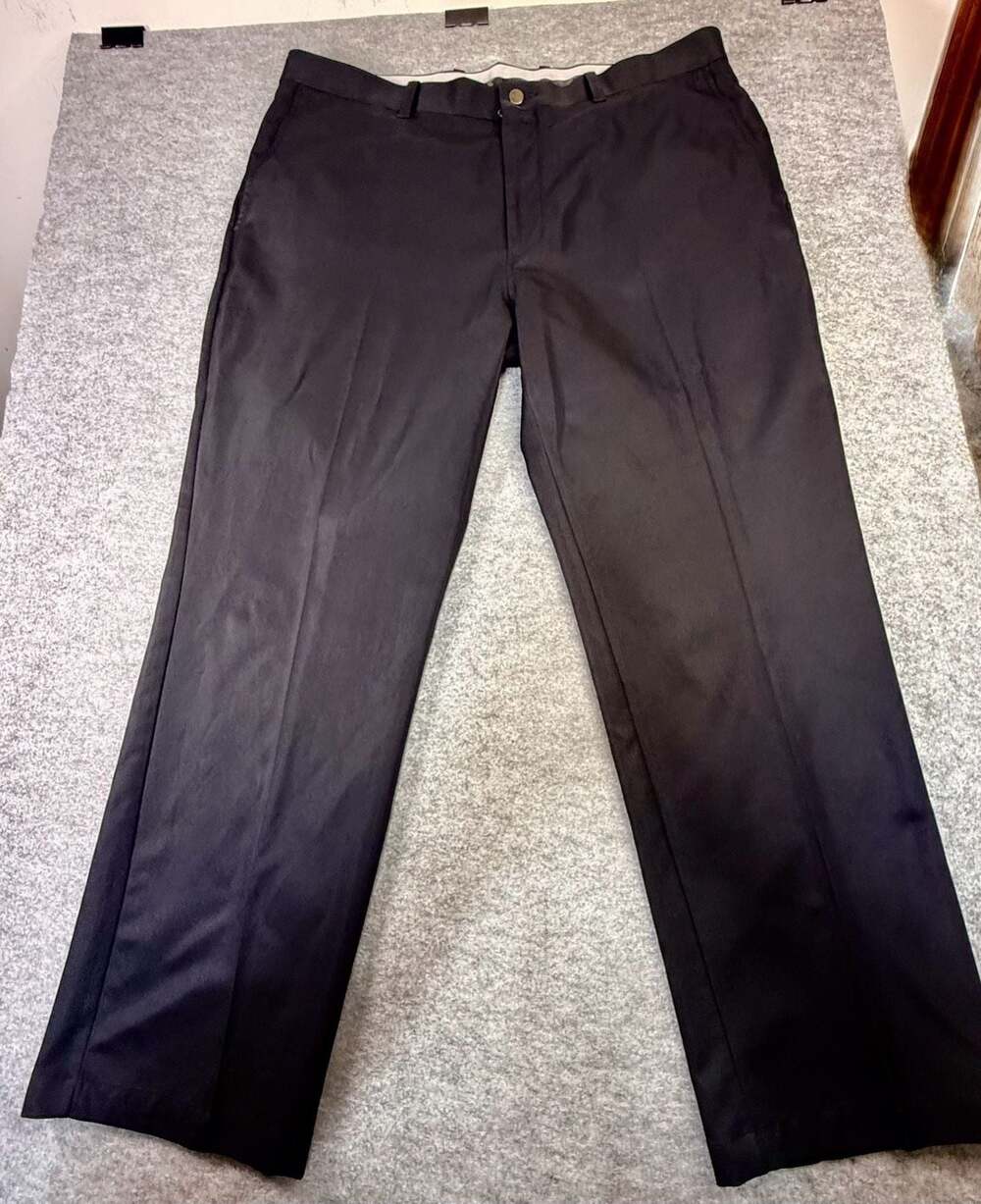 Callaway Golf Men's Black Performance Flat Front Golf Dress Pants 38x30